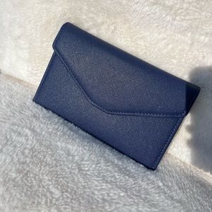 Navy blue travel wallet